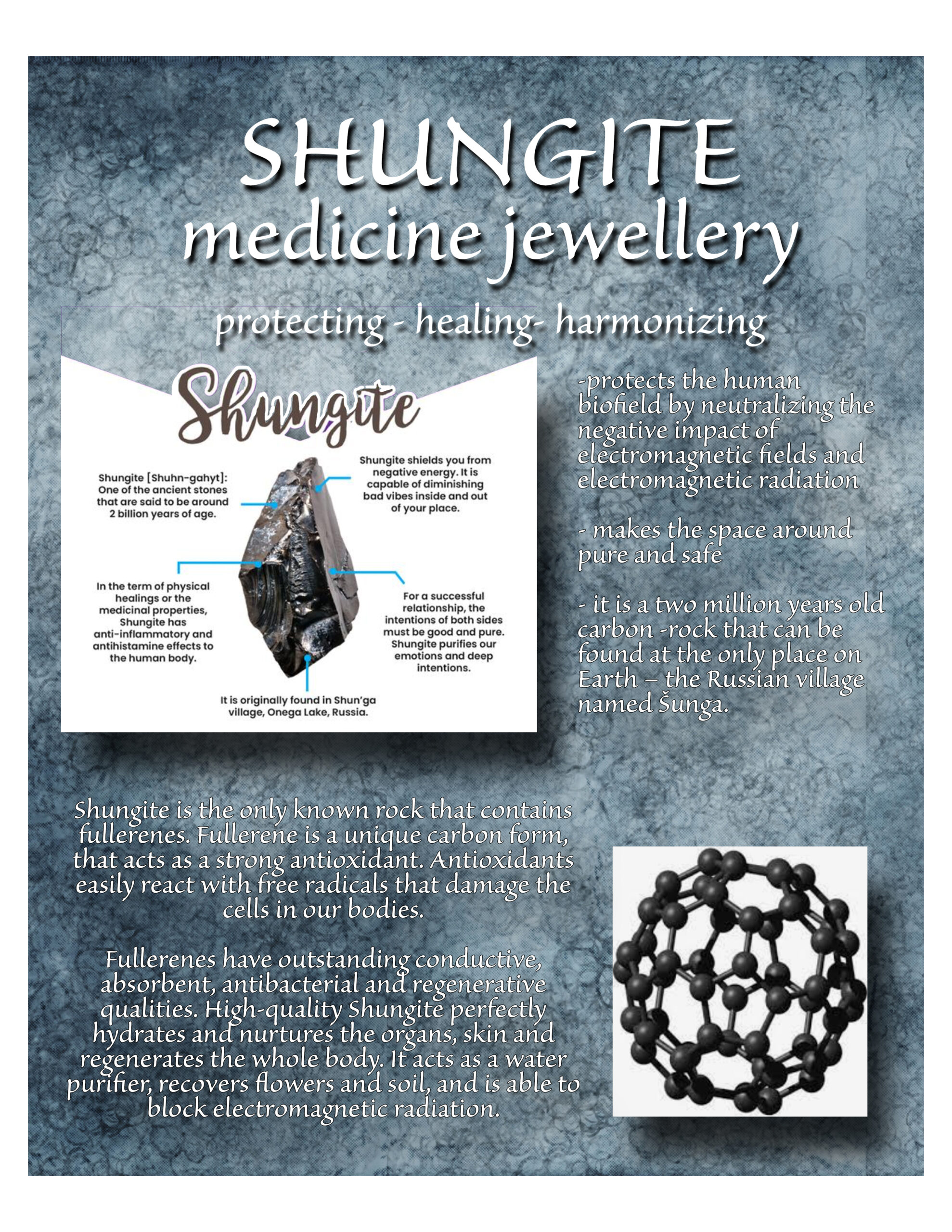 8X10 on 8.5X11 SHUNGITE PROMO copy